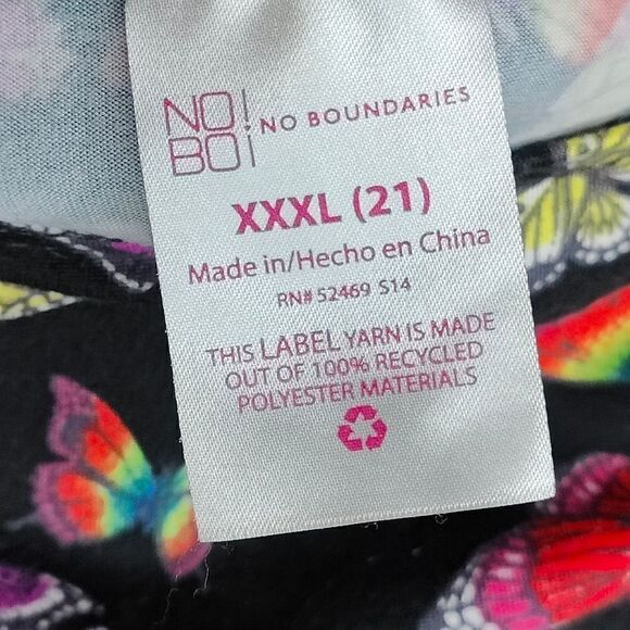 No Boundaries Y2K Ruched Butterfly Crop Top - Picture 7 of 7